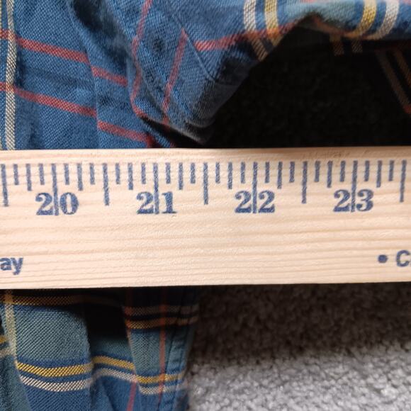 Ralph Lauren Men’s Blue Plaid Button Down Shirt Size Large - Picture 5 of 6